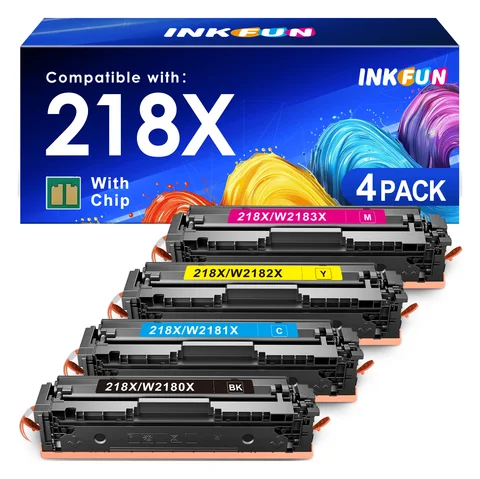 INKFUN: INKFUN compatible 218X 4-pack (K/C/M/Y) with chip (seller's product photo)
