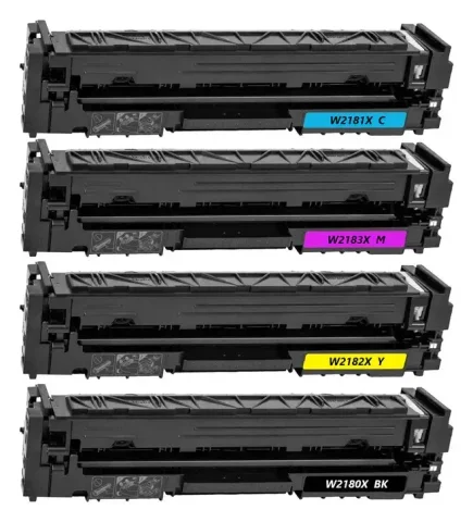 Swift Ink: Swift Ink compatible HP 218X set of 4 (K/C/M/Y) with chip (seller's product photo)