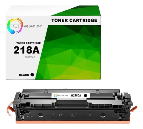 True Color Toner (TCT): TCT 218A Black compatible toner with chip (replaces W2180A) (seller's product photo)