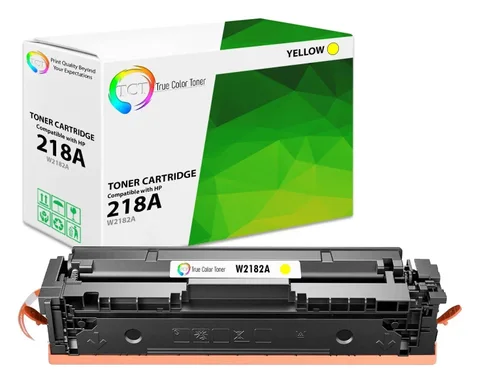 True Color Toner (TCT): TCT 218A Yellow compatible toner with chip (replaces W2182A) (seller's product photo)