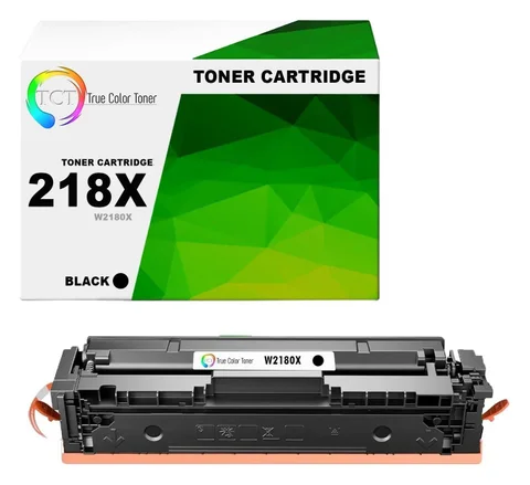 True Color Toner (TCT): TCT 218X Black compatible toner with chip (replaces W2180X) (seller's product photo)
