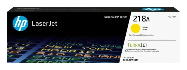 HP 218A Yellow Original LaserJet toner cartridge (W2182A), HP product photo
